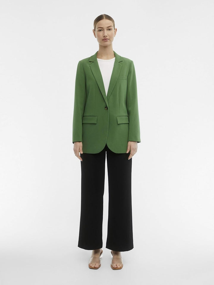 Object Damen Objsigrid L/S Noos Blazer 34 Artichoke Green, 34 Artichoke Green