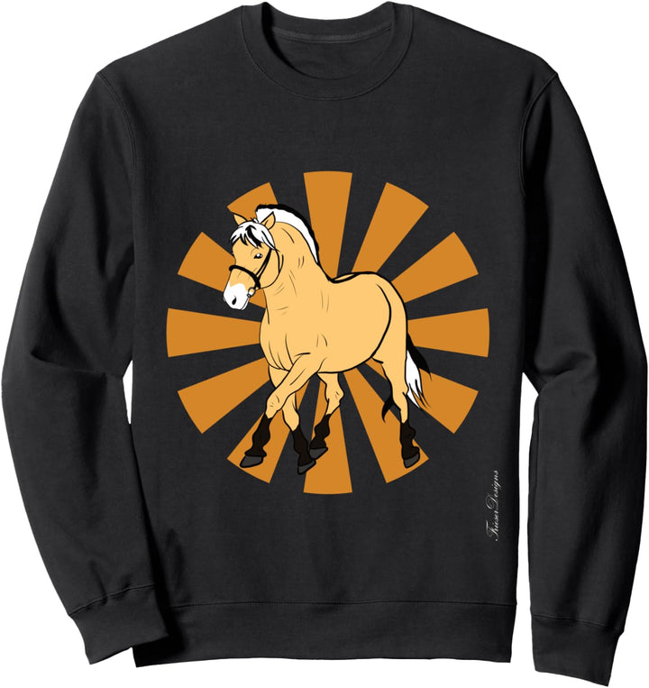 Fjordpferd, Fjord, Fjordi mit Sonne, Pony Fan süsses Pferde Sweatshirt