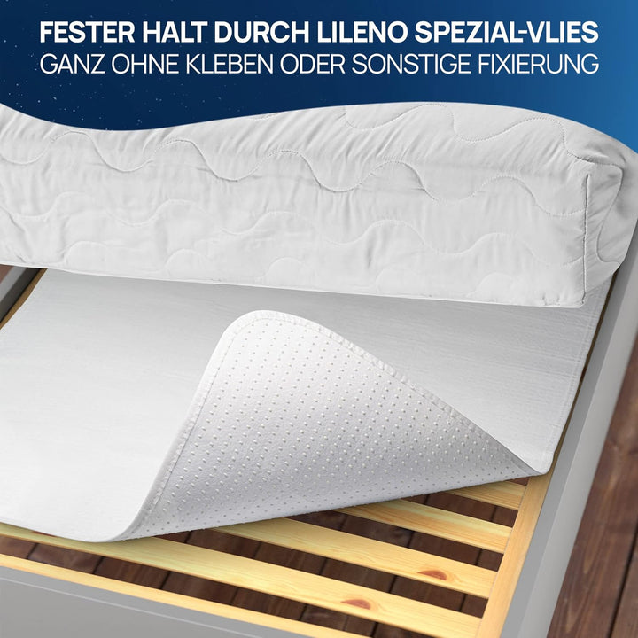 LILENO HOME Matratzenunterlage 90x200 cm - Lattenrost Matratzenschoner mit Noppen - Noppen Antirutsc