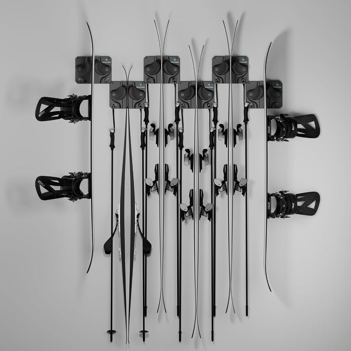 Gravity Grabber Ultimate Ski & Snowboard Wandhalterung - Passt zu jedem Ski/Snowboard - für Schadens