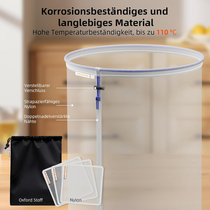 Spider Farmer 5 Gallonen All Mesh Bubble Bag Set mit Presssieb und Aufbewahrungstasche,Filterbeutel
