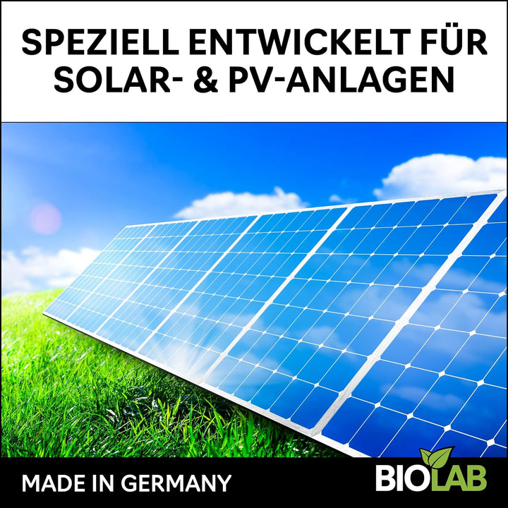 BIOLAB Bio Solar & PV Photovoltaik Reiniger Konzentrat 1:20 (5 Liter Kanister) zum Reinigen von Sola