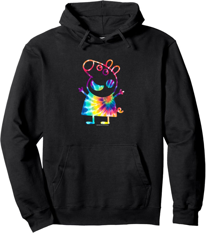Peppa Pig Tie Dye Portrait Pullover Hoodie