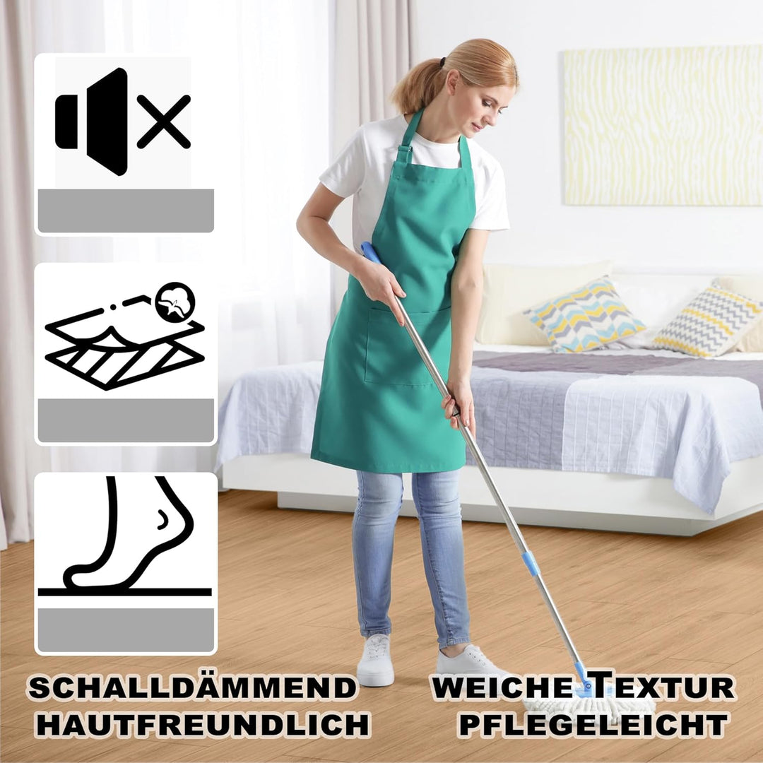 JOIEYOU PVC Bodenbelag, Vinylboden selbstklebend Fliesen Wasserdicht Rutschfeste, Laminat Klicksyste