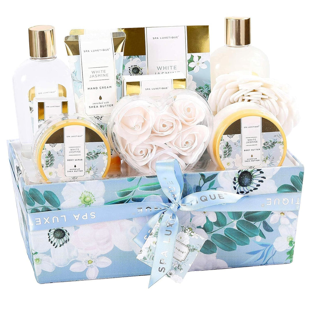SPA LUXETIQUE Beauty Set für Frauen-12tlg Jasminduft Bade Geschenkset, Geburtstagsgeschenk, Spa Set,