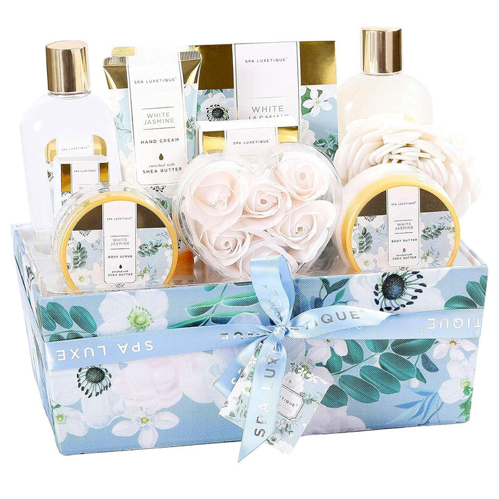 SPA LUXETIQUE Beauty Set für Frauen-12tlg Jasminduft Bade Geschenkset, Geburtstagsgeschenk, Spa Set,