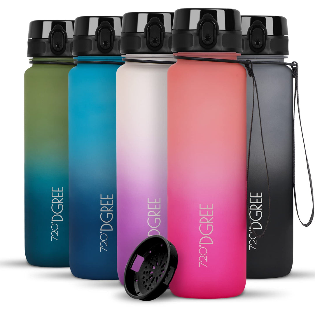 720°DGREE Trinkflasche “uberBottle“ +Sieb - 350ml, 500ml, 650ml, 1000ml, 1,5l, 2l - BPA-Frei - Wasse