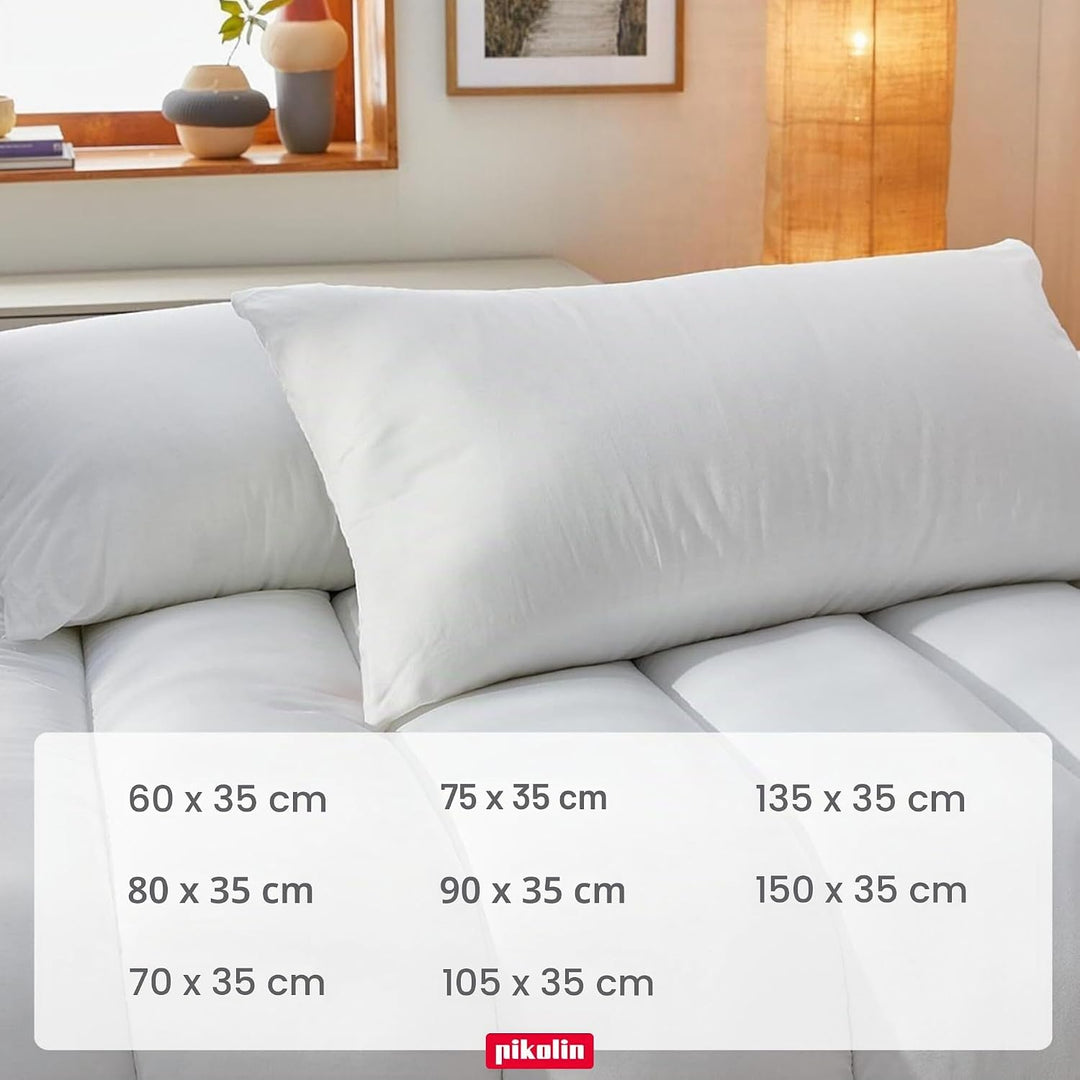 Pikolin Home - Ergonomisches viskoelastisches Kissen mit doppeltem, anpassbarem Bezug mit Memory-Foa