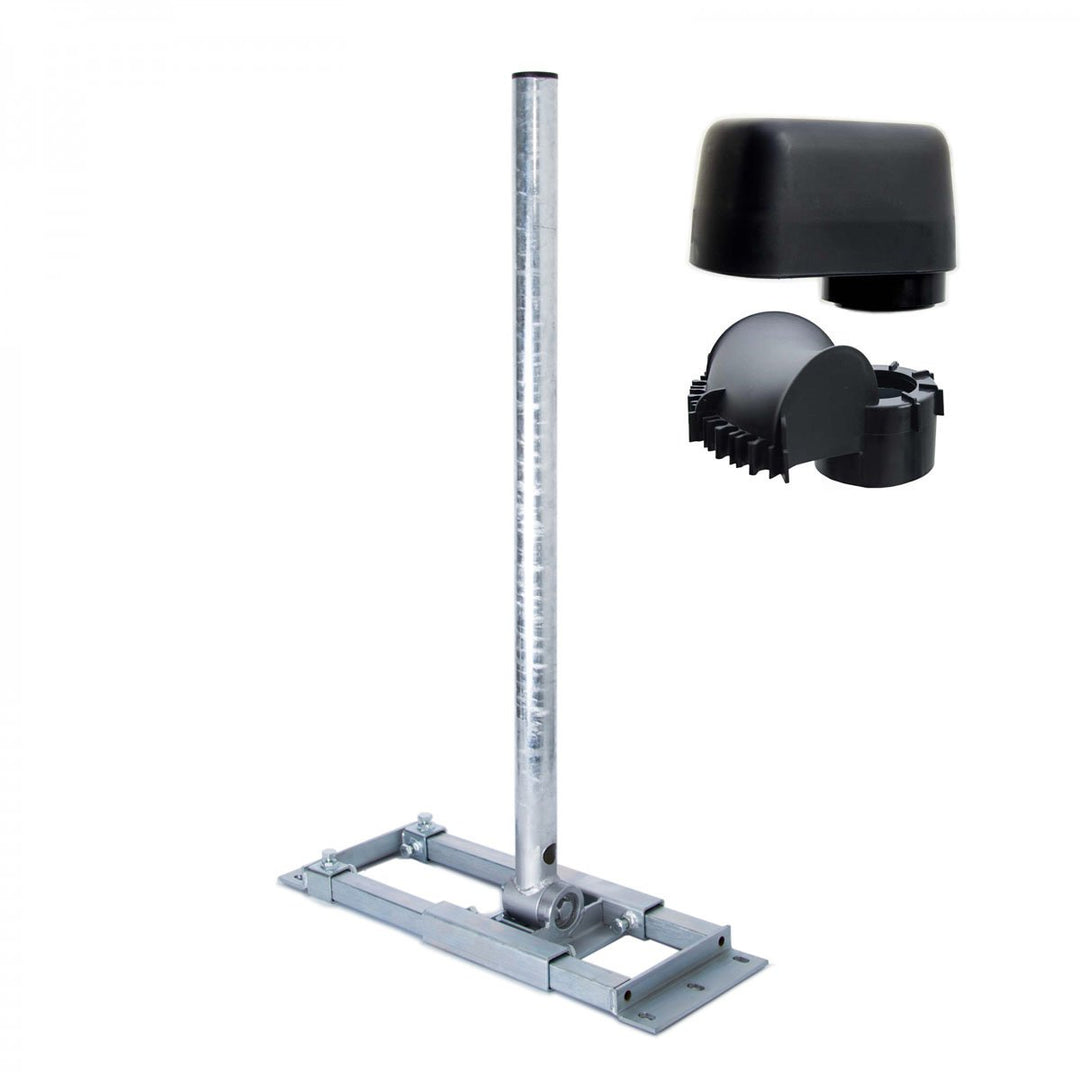 PremiumX Deluxe X130-48 Dachsparrenhalter 130 cm Mast Ø 48 mm SAT Dach-Sparren-Halterung inkl. Mastk