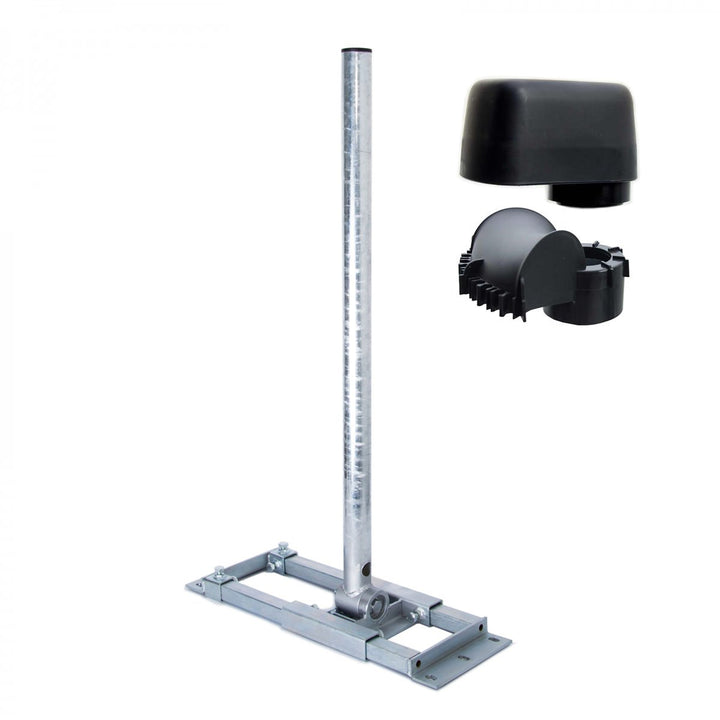 PremiumX Deluxe X130-48 Dachsparrenhalter 130 cm Mast Ø 48 mm SAT Dach-Sparren-Halterung inkl. Mastk