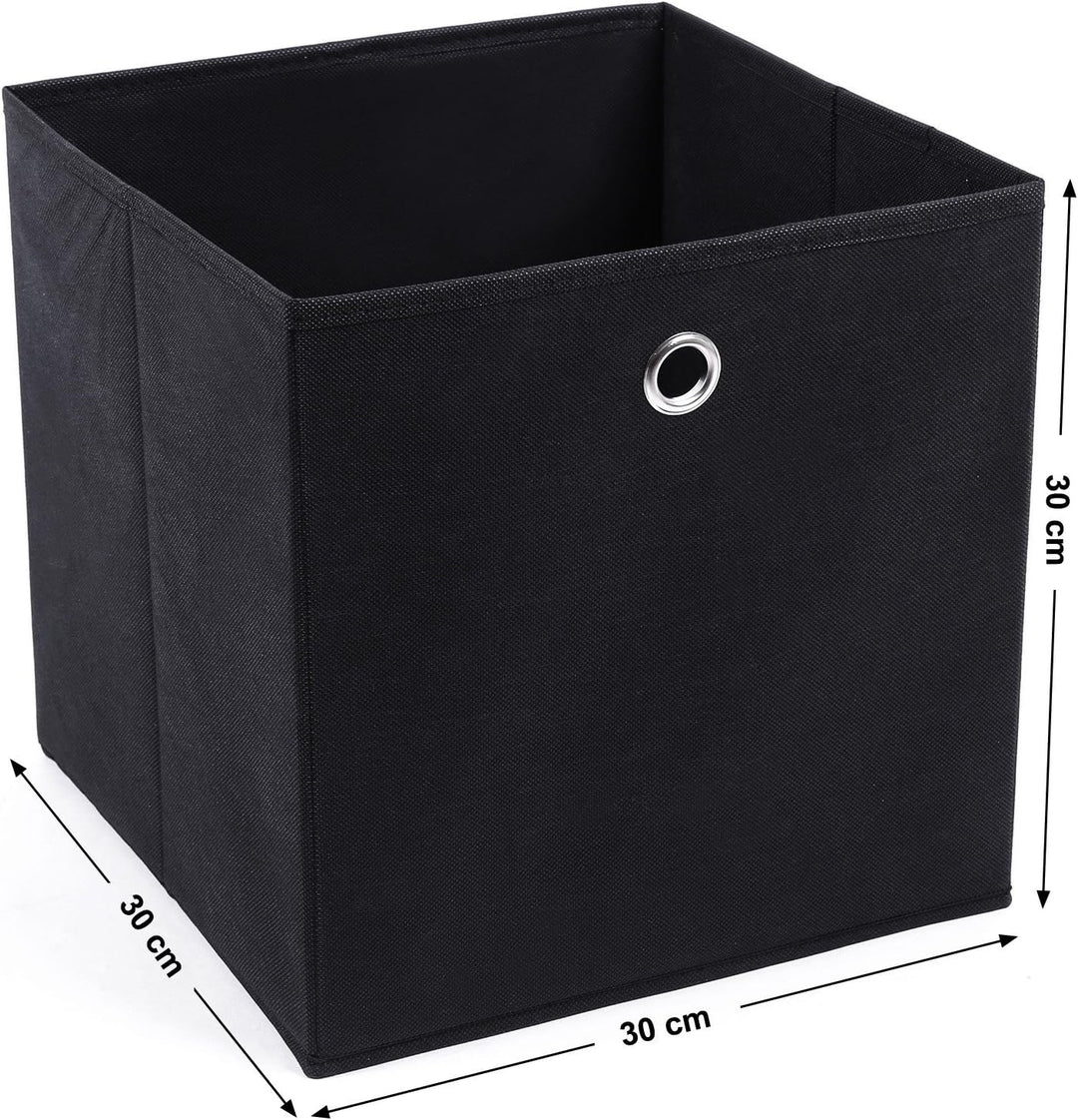 SONGMICS Aufbewahrungsbox, 6er Set, faltbare Stoffbox, Faltbox aus Vliesstoff, Würfel, Aufbewahrungs