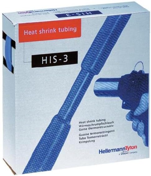 HellermannTyton Schrumpfschlauch HIS-3-1,5/0,5-PEX-BK sw 3=1 L=10m Schrumpfschlauch 4031026218656