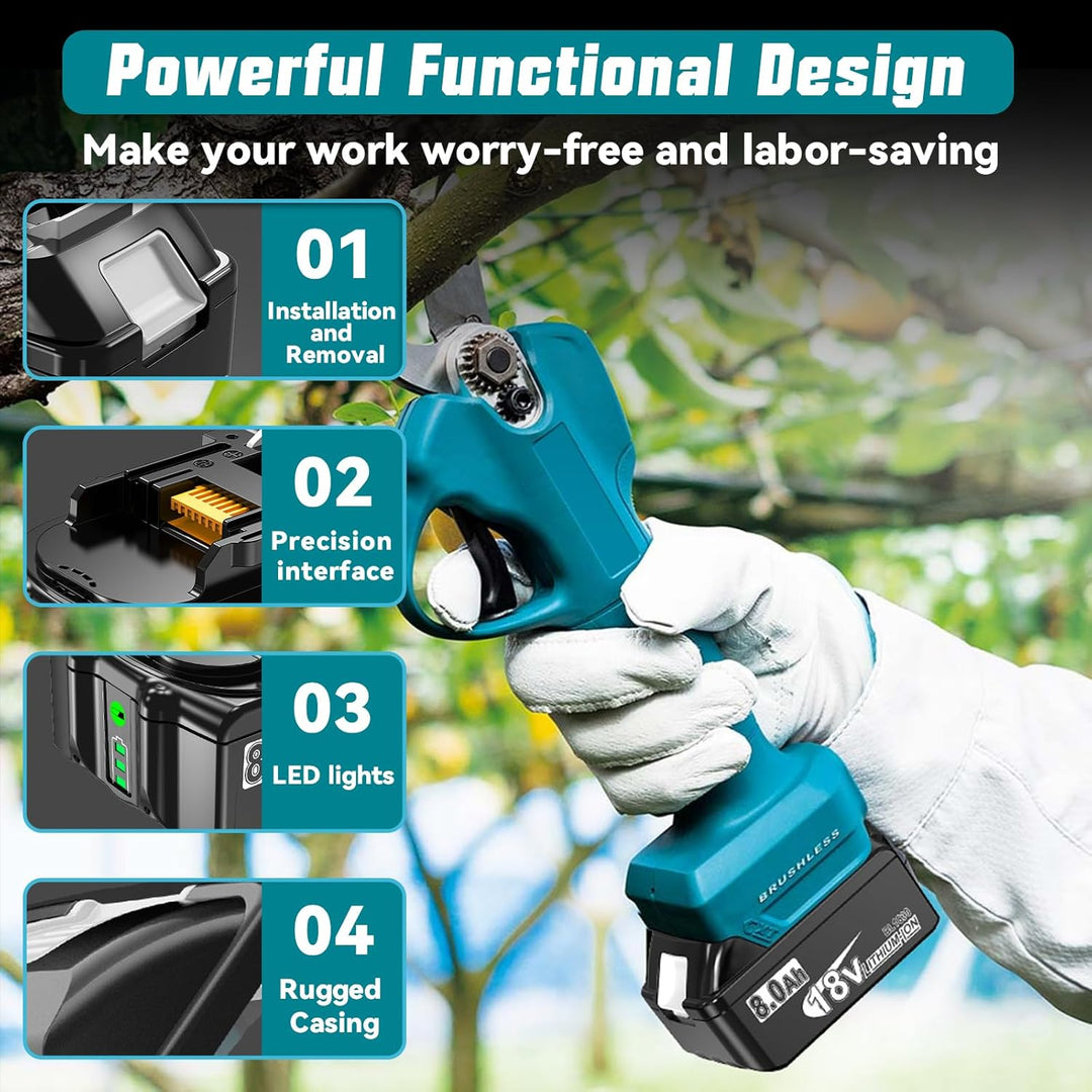 2 Stück 18V 8.0Ah Akku für Makita Li-ion Ersatzakku 8000mAh BL1860B BL1860 BL1850 BL1850B BL1840B BL