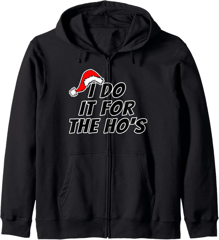 For The Ho's Dirty Santa Xmas lustiger Humor für Erwachsene, hässliche Geschenkidee Kapuzenjacke