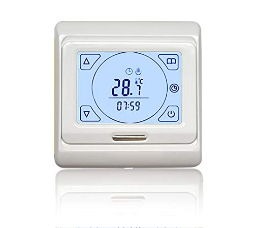 Thermostat E91 mit LCD-Touchscreen - Digitales Raumthermostat programmierbar mit Internem Temperatur