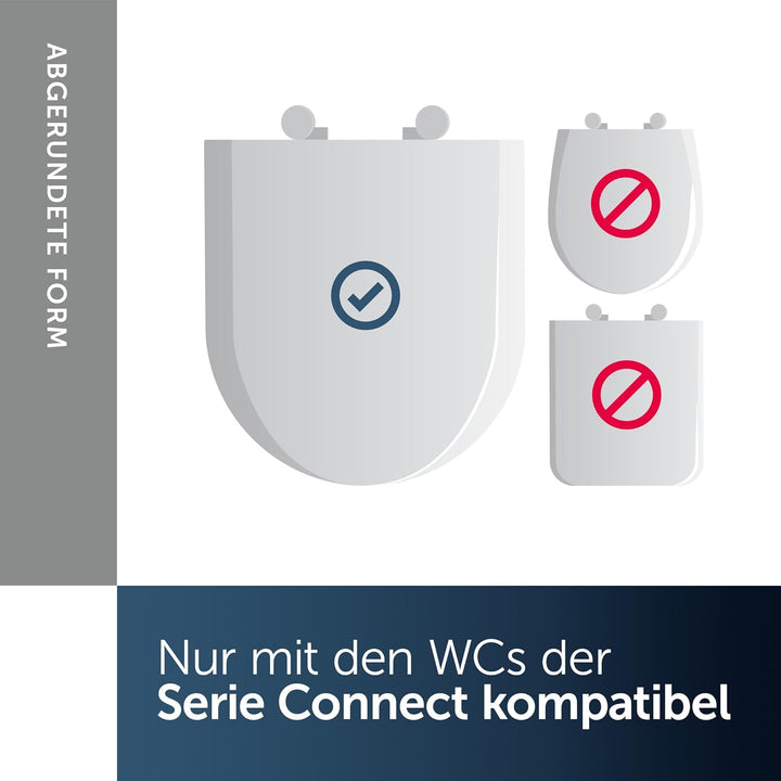 Ideal Standard E712801 Connect WC-Sitz, Weiss Wrapover ohne Softclosing, Wrapover ohne Softclosing