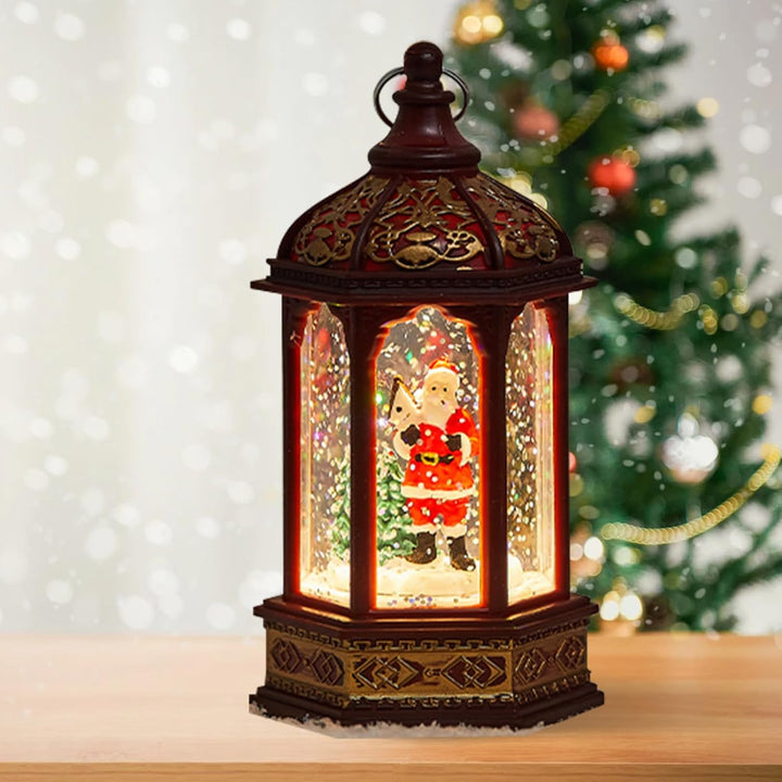 Fall Schneekugel,Schneekugeln Weihnachtsdekoration | Festliche Beleuchtete Deko Für Schreibtisch Par