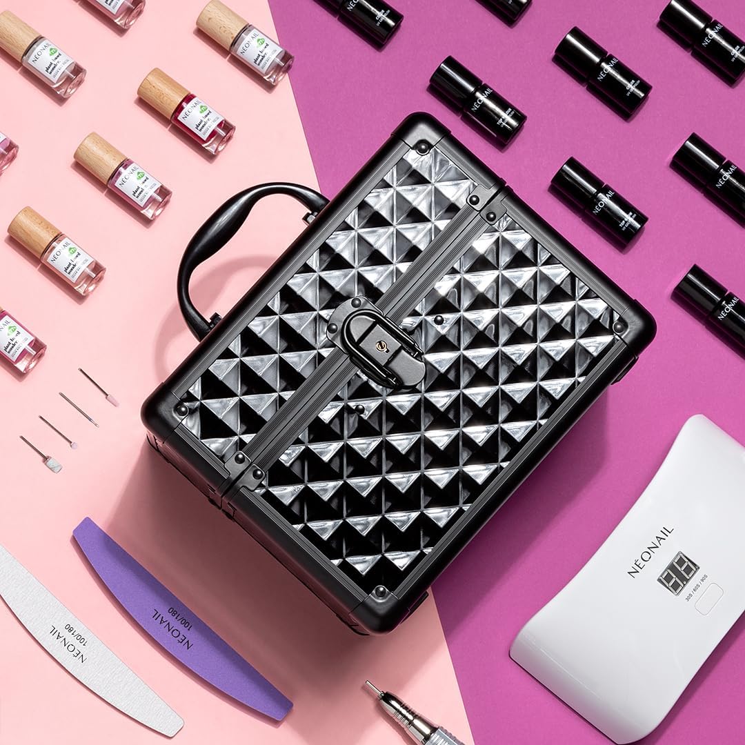 NÉONAIL UV Nagellack Koffer Organizer - Make Up Organizer - Schminkkoffer - Kosmetikkoffer - Nagella