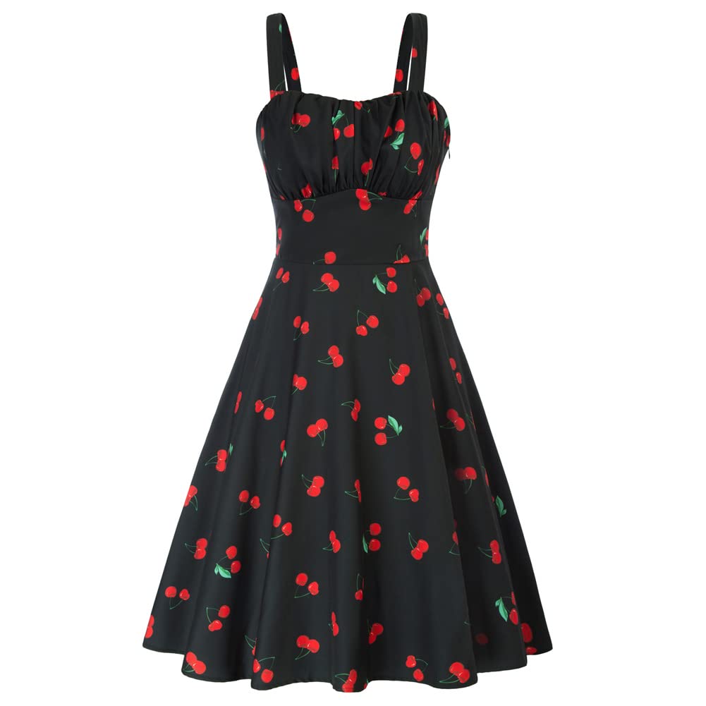 Belle Poque Damen Kleider Casual Cocktailkleid Sommerkleid Elegant Spaghetti Freizeitkleid A-Line La