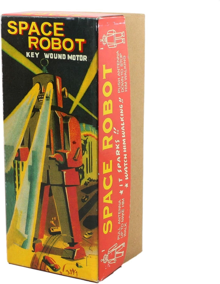 Freak Scene Superfreak Roboter - Space Robot - braun - Blechroboter - Retro Blechspielzeug, Braun