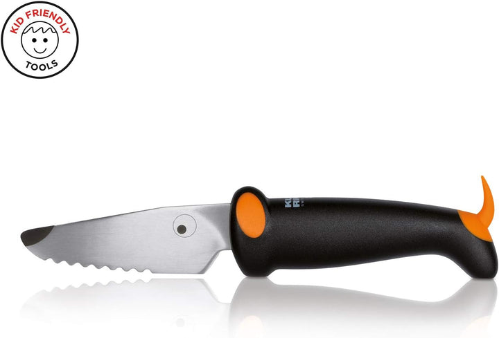 KUHN RIKON kinderkitchen Kindermesser Set Hund, schwarz/orange, ab 3 Jahren & Gemüsesparschäler Vegg