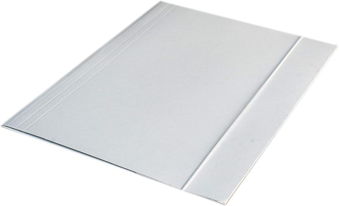 D.RECT 25 Stück Sammelmappe aus Karton | Postmappe | Mappe mit Gummiband für DIN A4 | 3 Klappen 300g