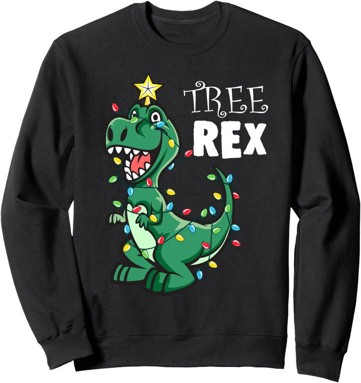 T-Rex Dinosaurier Weihnachtsbaum Witzig Weihnachten Sweatshirt