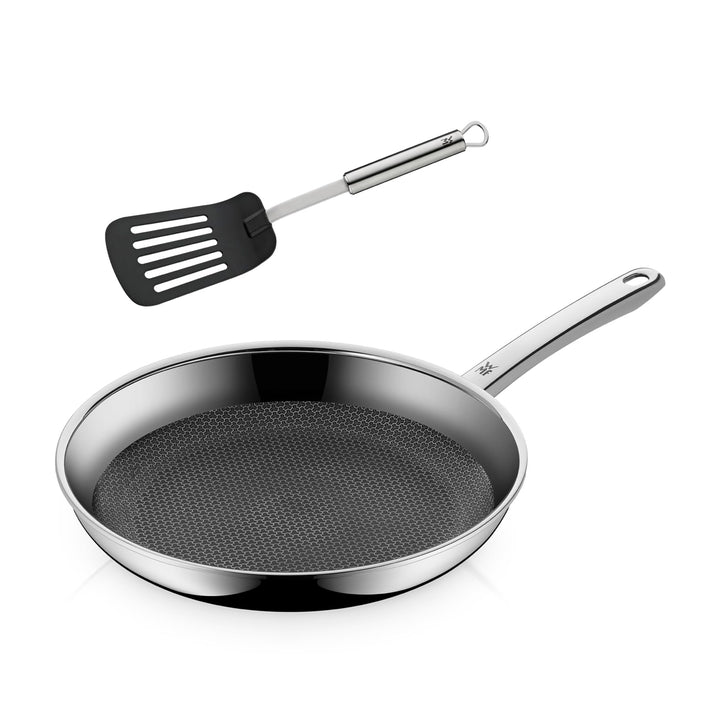 WMF Profi Resist Bratpfanne Induktion 28 cm, mit Wender Mehrschichtmaterial beschichtet, Wabenstrukt
