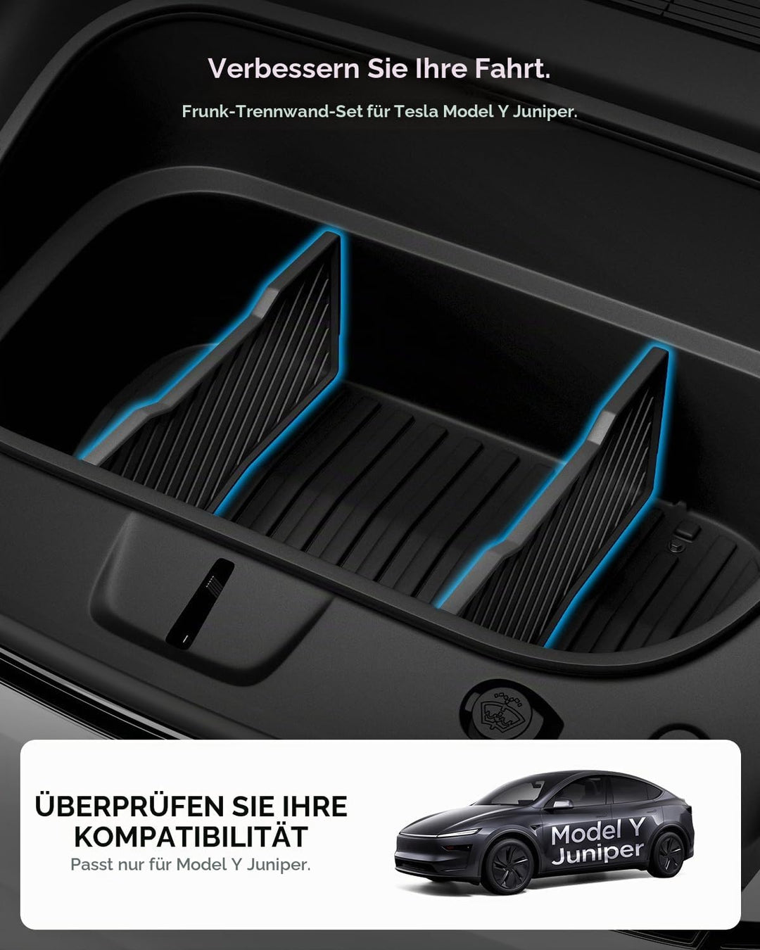 Spigen Auto Kofferraum Organizer für Tesla Model Y Juniper (Nur Premium &amp; Performance 2025 2026), Fr