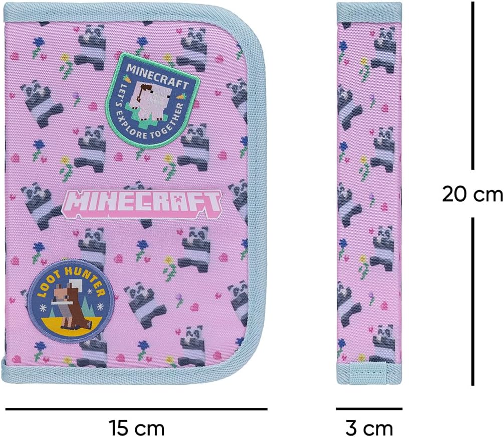 Baagl Federmäppchen für Mädchen - Schüleretui, Federtasche, Federmappe für Schreibwaren - Etui, Fede