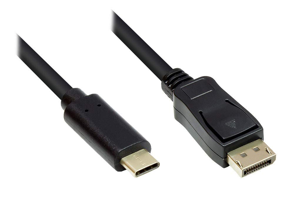 Good Connections Adapterkabel - USB-C Stecker an Displayport 1.2 / DP 1.2 Stecker - 4K / UHD @60Hz -