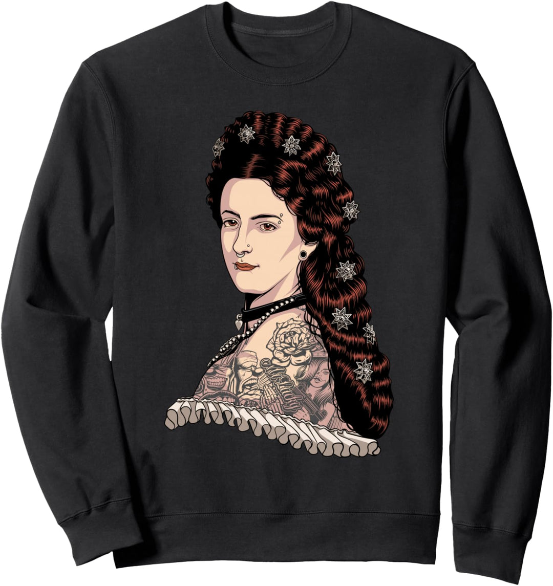 Kaiserin Elisabeth von Österreich Portrait - Hipster Sissi Sweatshirt