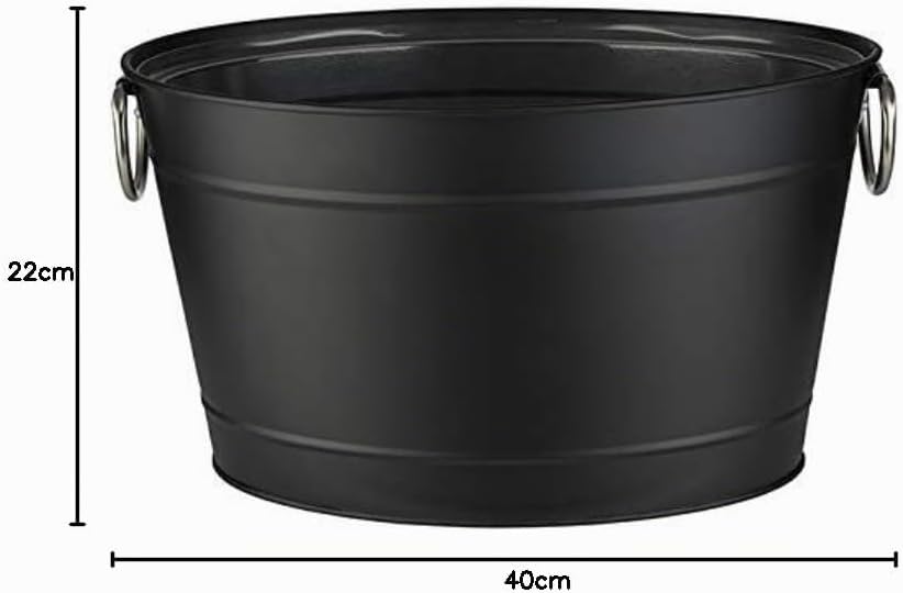 Buddy´s Bar - personalisierte Getränkewanne, 11 Liter, Zinkwanne, Getränkekühler, mit Kunststoffeins