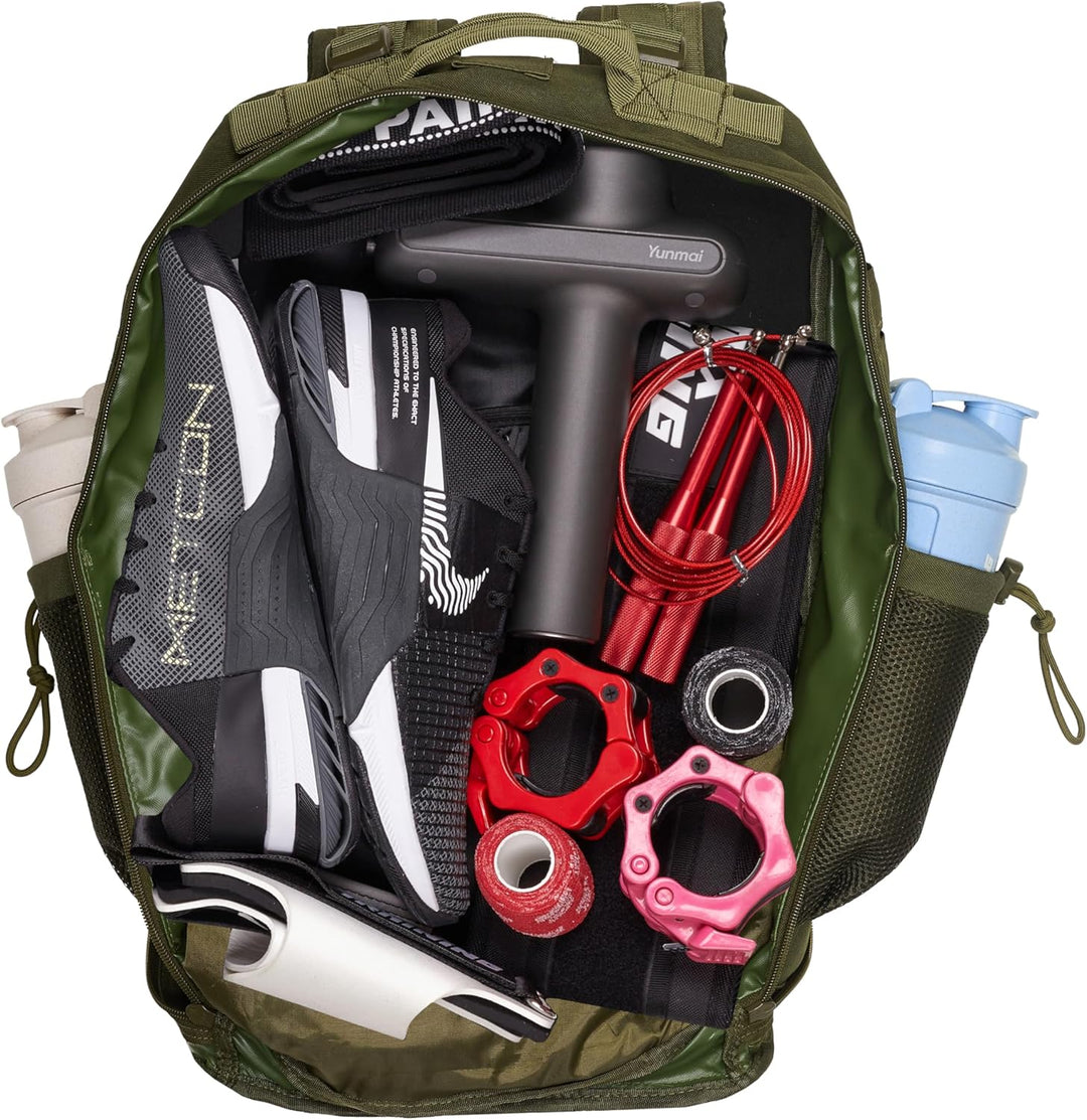 ELITRAINX V2 Militär-Rucksack, 45 l, wasserdicht, Cross-Training, Reisen, Sport, Fitnessstudio, trag