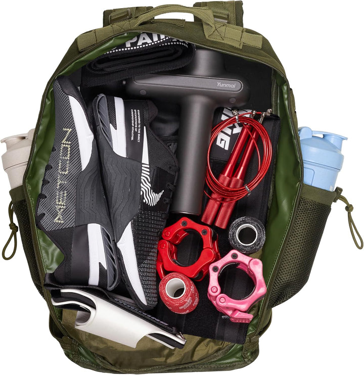 ELITRAINX V2 Militär-Rucksack, 45 l, wasserdicht, Cross-Training, Reisen, Sport, Fitnessstudio, trag