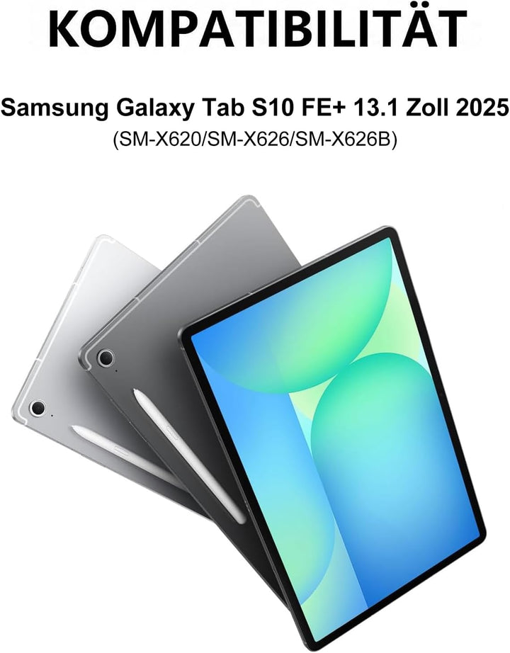 WINCHKING Hülle Mit Tastatur Für Samsung Galaxy Tab S10 Fe Plus 13.1 Zoll 2025, Magnetische Hülle Ta
