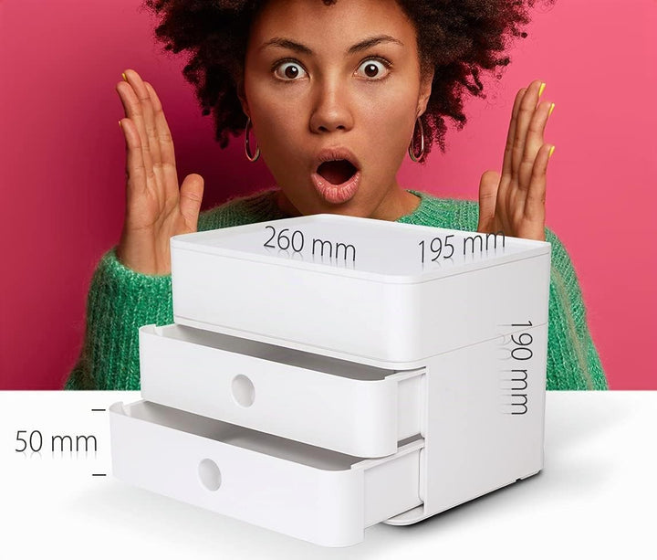 HAN Schubladenbox Allison SMART-BOX plus mit 2 Schubladen, Trennwand sowie Utensilienbox, inkl. Kabe