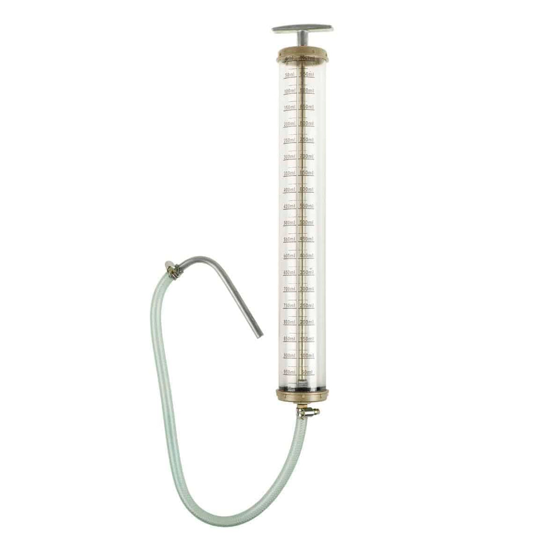 1000ml Saug und Druckspritze Absaugpumpe für Öle mit Skala und Flexschlauch