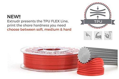 extrudr® TPU Flex medium ø1.75mm (750gr) 'WEISS/WHITE' - 3D Drucker Filament - Made in Austria TPU m