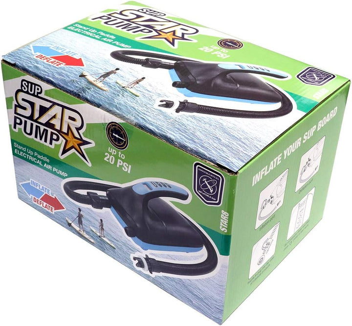 STAR PUMP 8 SUP Pump 12V Super Electric Pump E-Pumpe mit Akku Powerbank