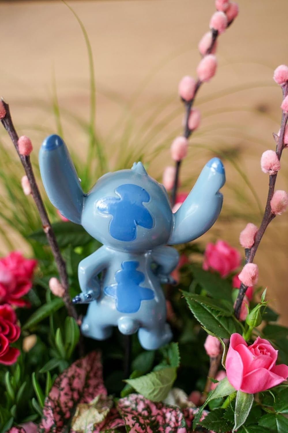Disney Gartenstecker Stich In und Outdoor Gartendekoration 37 x 8 x 5 cm Blumenstecker Chamante Deko