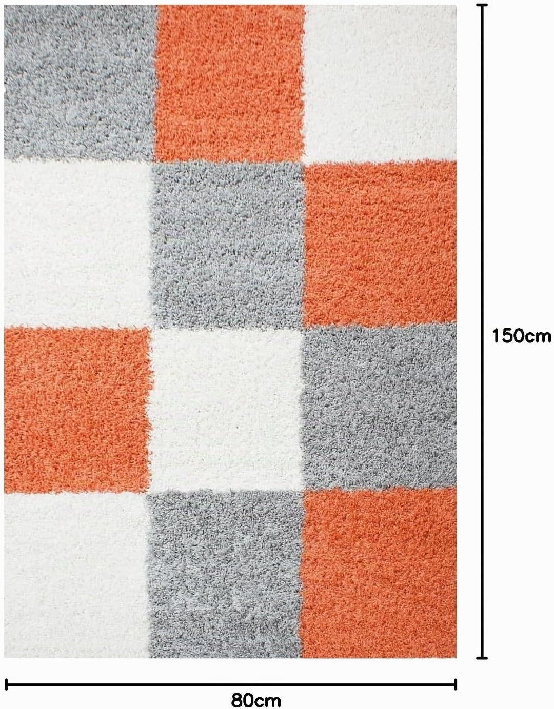 HomebyHome Shaggy Teppich Läufer Flur 80 x 150 cm - Shaggy Teppich Hochflor Terrakotta Extra Weich u