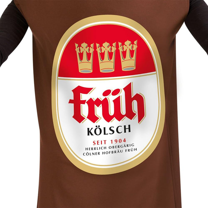 KarnevalsTeufel Kostüm Bierflasche Früh Kölsch, Flaschenkostüm für Erwachsene
