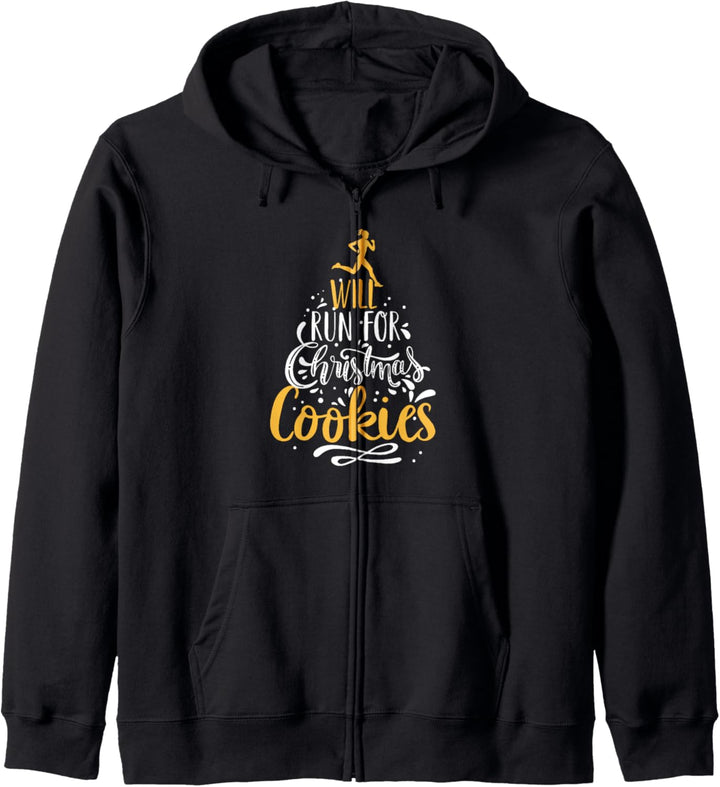 Will Run For Christmas Cookies, Lady Runners Workout Gift Kapuzenjacke