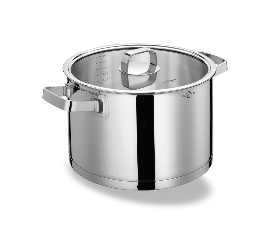 Küchenprofi COOK - Kochtopf SAN REMO 24 cm | Höhe 14,5 cm | 6,5 L | Kochtopf Induktion | Für alle He