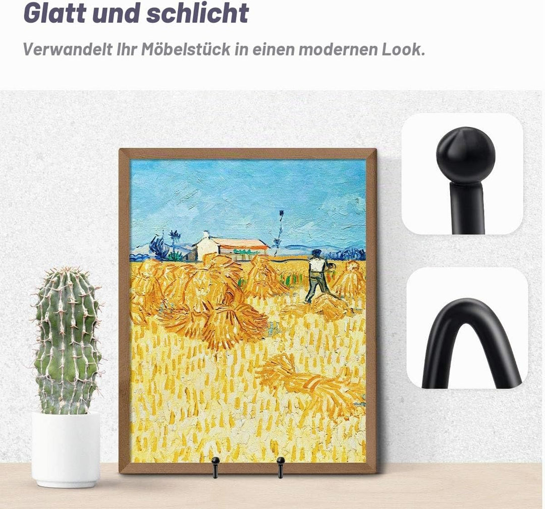 Mocoosy 6 Zoll Displayständer für Teller - Black Iron Staffelei Plattenhalter Displayständer Metallr