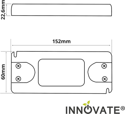 LED Trafo ECO 12 Volt/DC, 0-50W - LED Treiber - Transformator - Netzteil - Driver von INNOVATE® (12V
