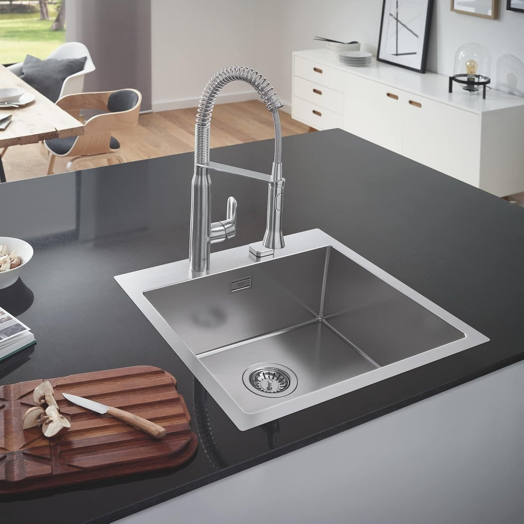 GROHE K800 | 1 Becken | Küchenspüle - Aufsatz- oder Unterputzmontage | Ausschnitt: 831 x 495 mm | In