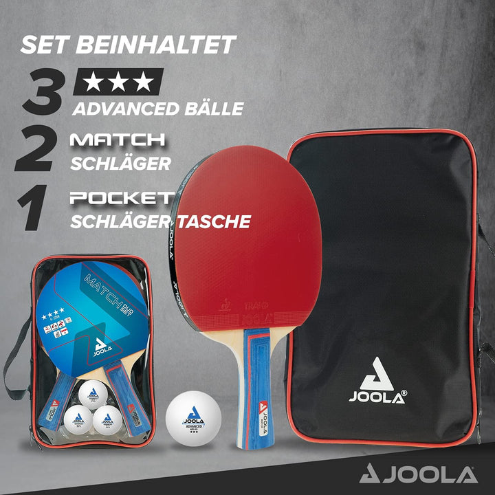 JOOLA Tischtennis Set inklusive Tischtennisschläger, Tischtennisbälle, Tischtennishülle, Tischtennis