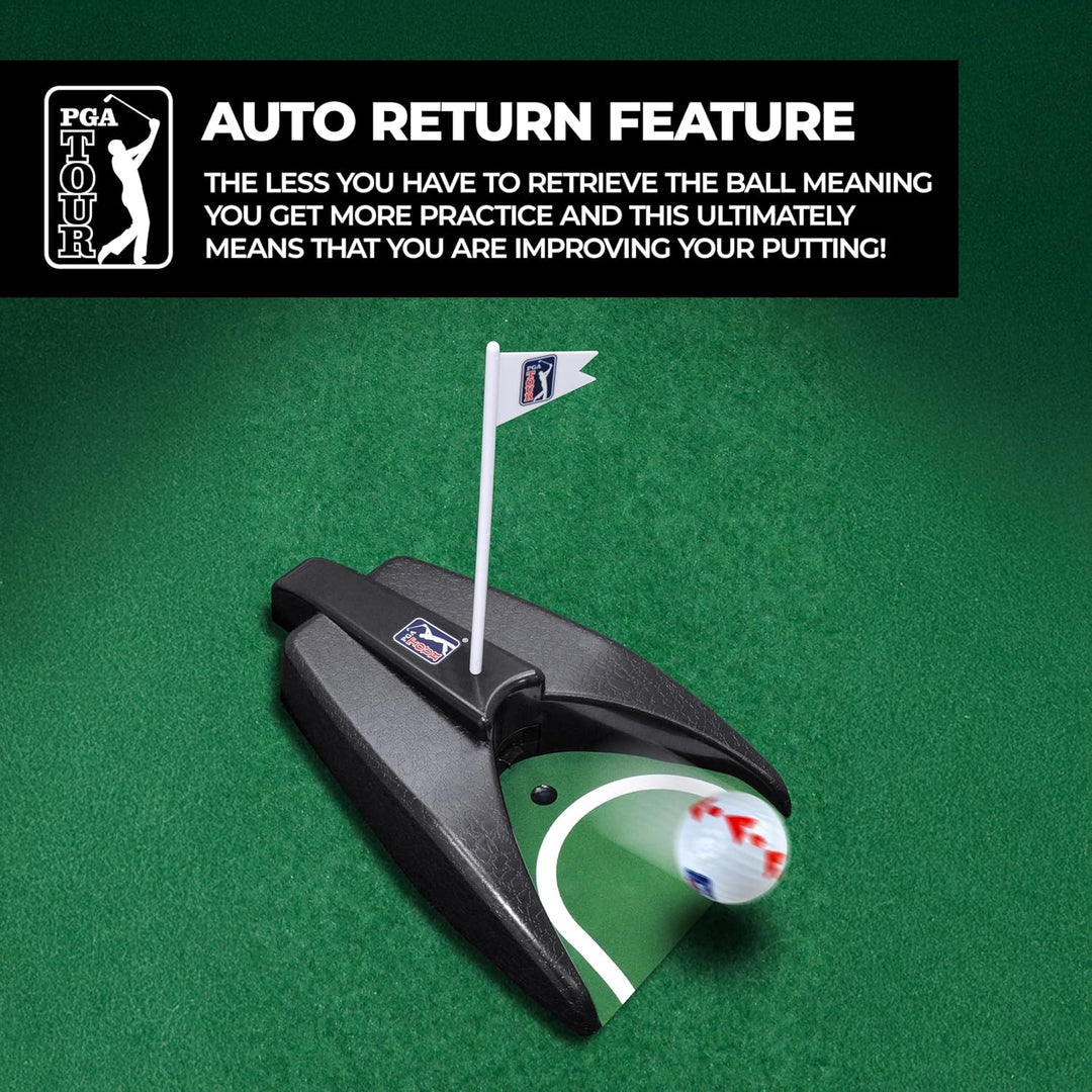 PGA Tour Pure Putt - Auto Putt Returner with Guideball Ohne zusätzliche Batterien, Ohne zusätzliche